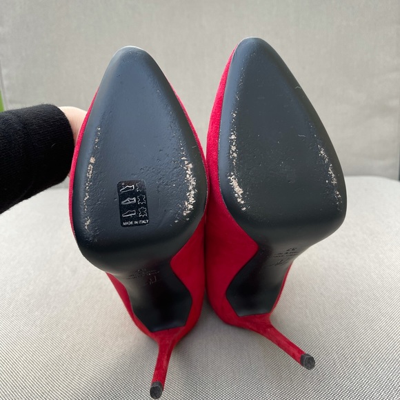 Giuseppe Zanotti Flame Red Suede Olinda Authentic - Picture 8 of 9